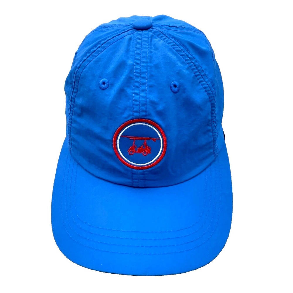 Bald Head Blues Golf Hat Cap Strap Back BluePerformance Lightweight Wicking